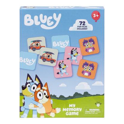 Moose Games Bluey My Memory Matching Game - 72 Memory Cards