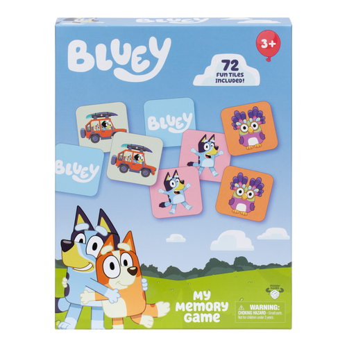Moose Games Bluey My Memory Matching Game - 72 Memory Cards