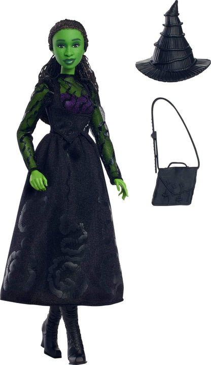 Mattel Universal Wicked Elphaba Fashion Doll & Accessories with Ballroom Look