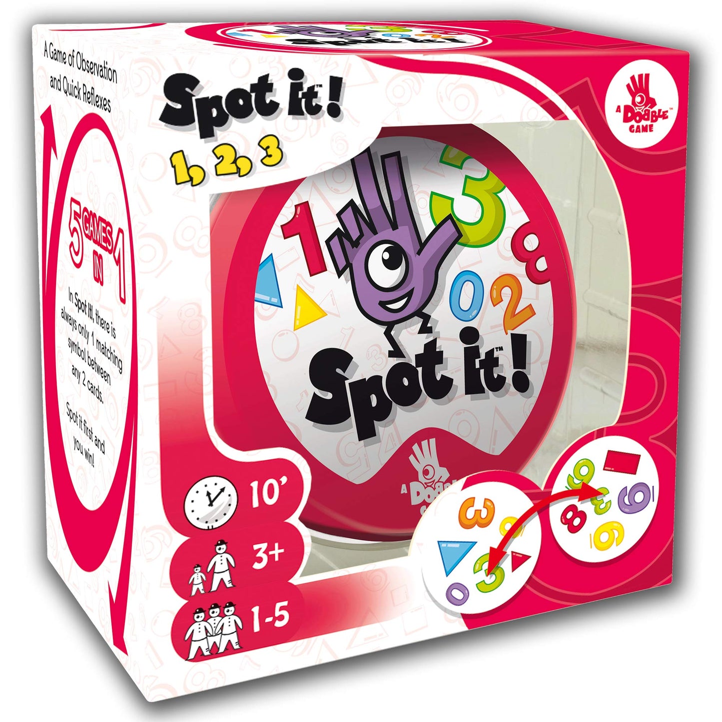 Zygomatic Spot It! 123 Card Game