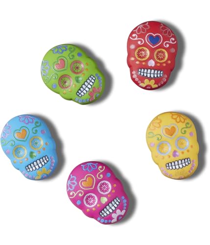 Crocs Jibbitz Holiday Packs Shoe Charms, Dia De Los Muertos 5-Pack, One Size