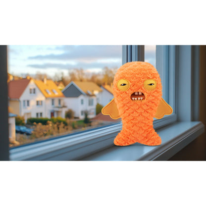 ZURU Fuggler Butt Ugly Pets 9-inch Cod Father Gold Fish Plush Toy