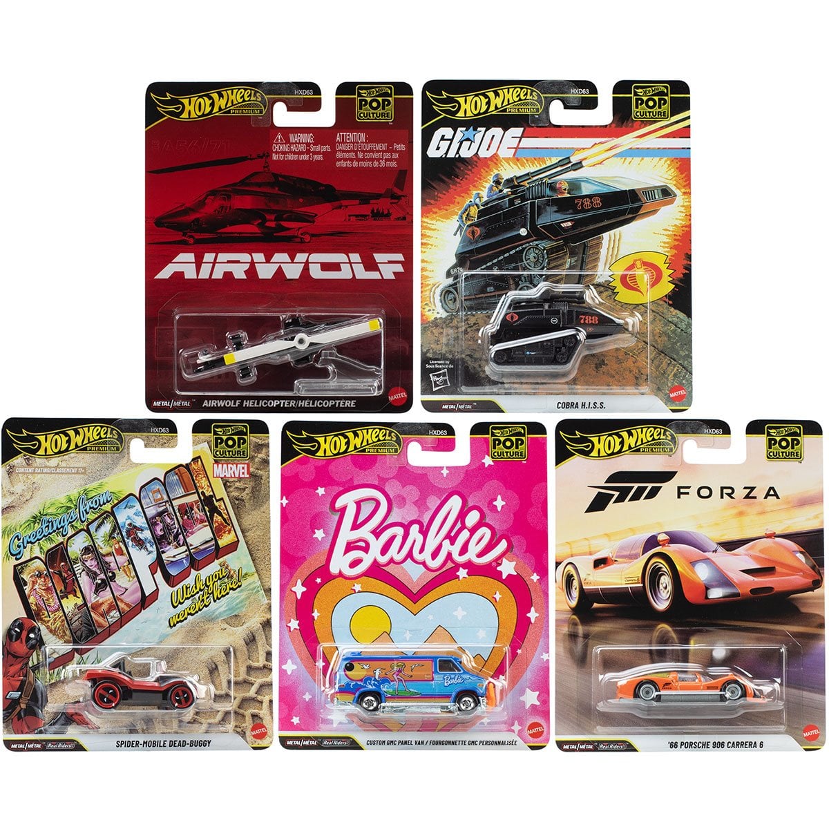 Hot Wheels 1:64 Premium Pop Culture 5-Piece 2026 Assortment