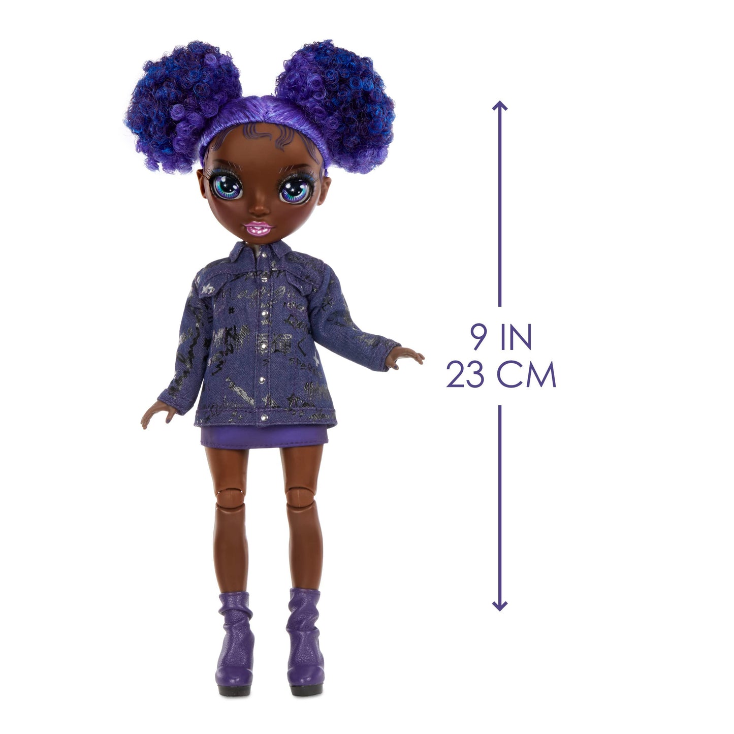 Rainbow High Jr High Series 2 Krystal Bailey- 9" Purple Posable Fashion Doll