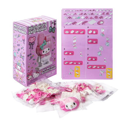 Sanrio Hello Kitty My Melody Block Figure Build Kit - 131 Pieces