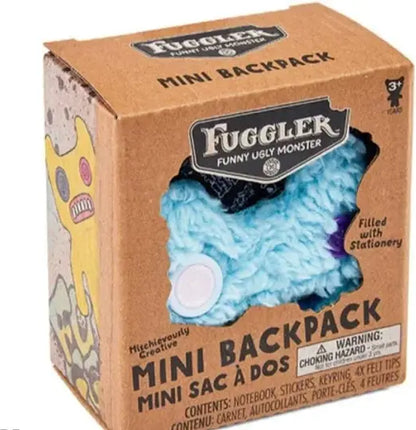 Fuggler Mini Backpack Keyring with Bonus Mini Stationery, Blue