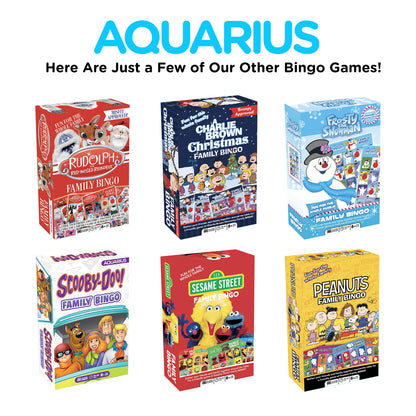 AQUARIUS - Peanuts Charlie Brown Christmas Family Bingo Game