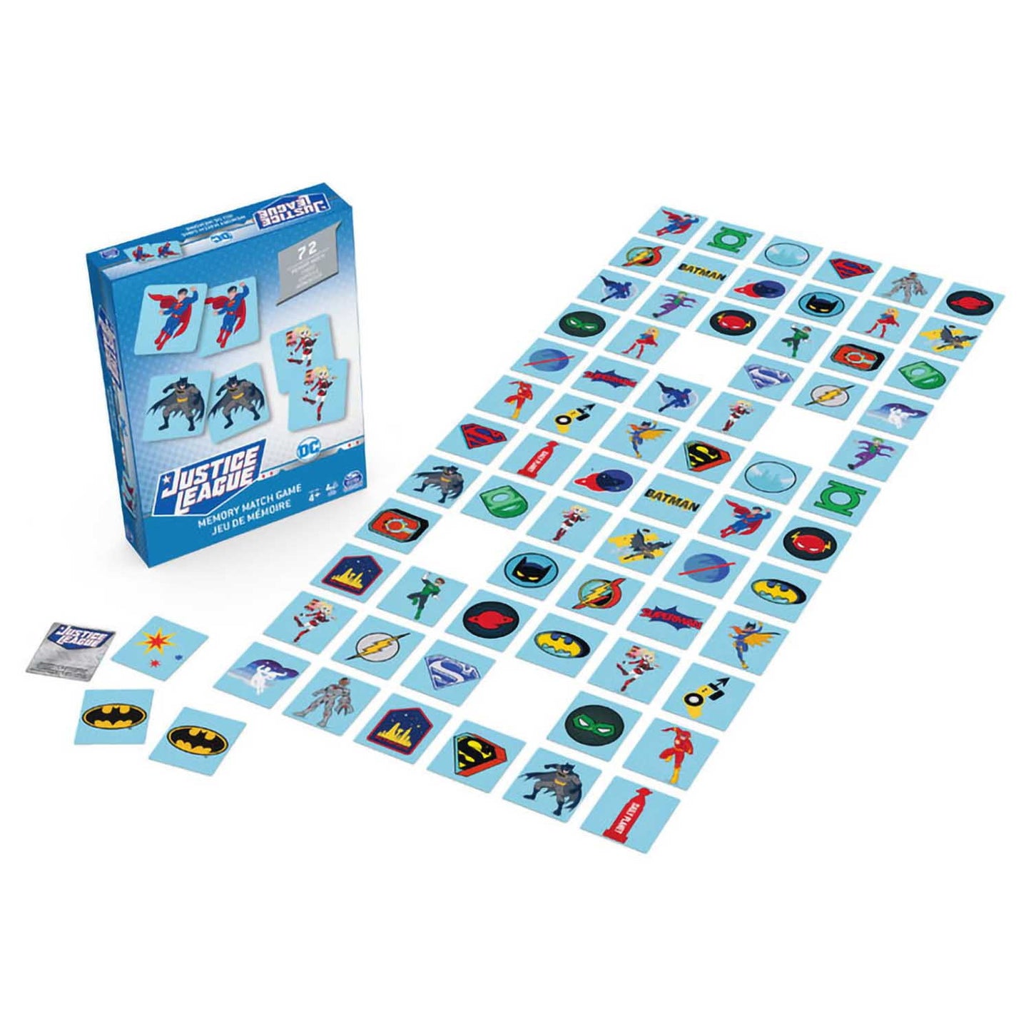 Spin Master DC Justice League Memory Matching Game - 72 Memory Cards