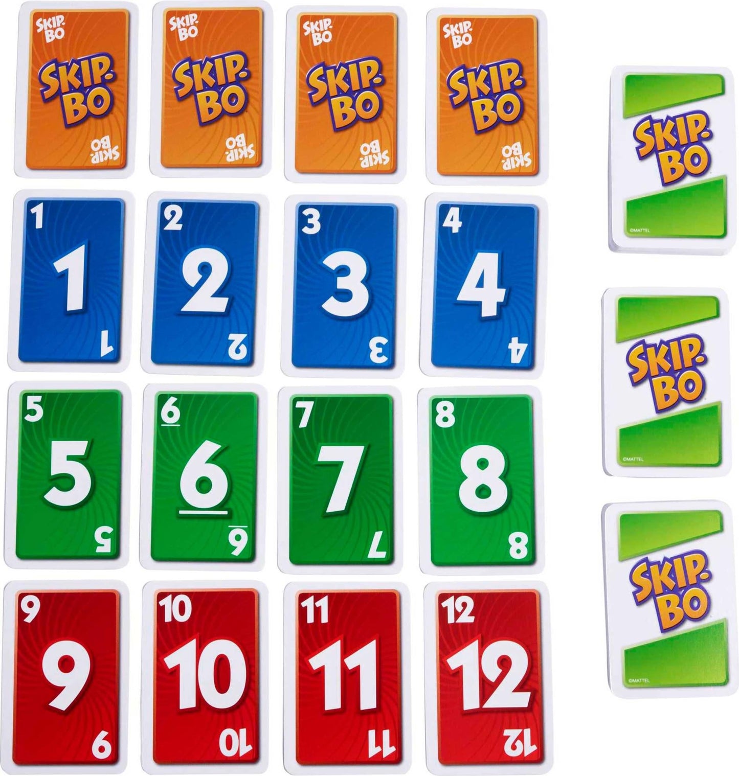Mattel Games Skip-Bo Card Game in Storage Tin, for 2-6 Players