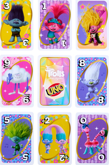 Mattel Games UNO Trolls 3: Band Together Card Game