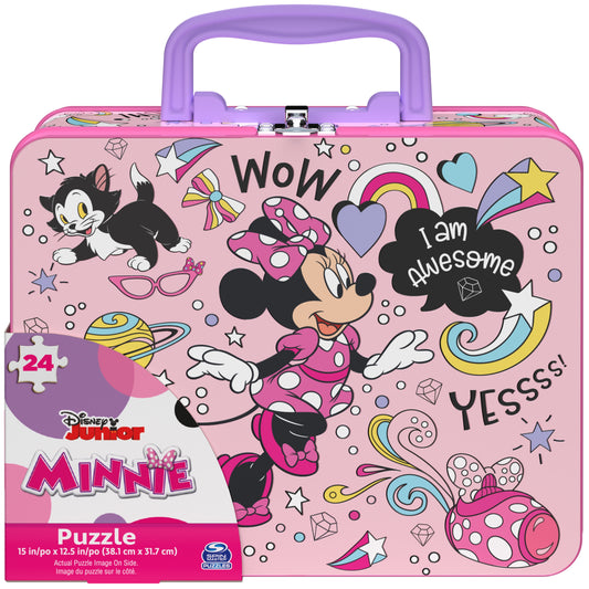Minnie Mouse 24-Piece Jigsaw Puzzle in Tin Lunch Box