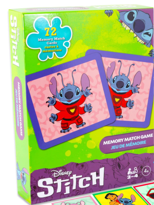 Disney Lilo and Stitch Memory Matching Game - 72 Memory Cards