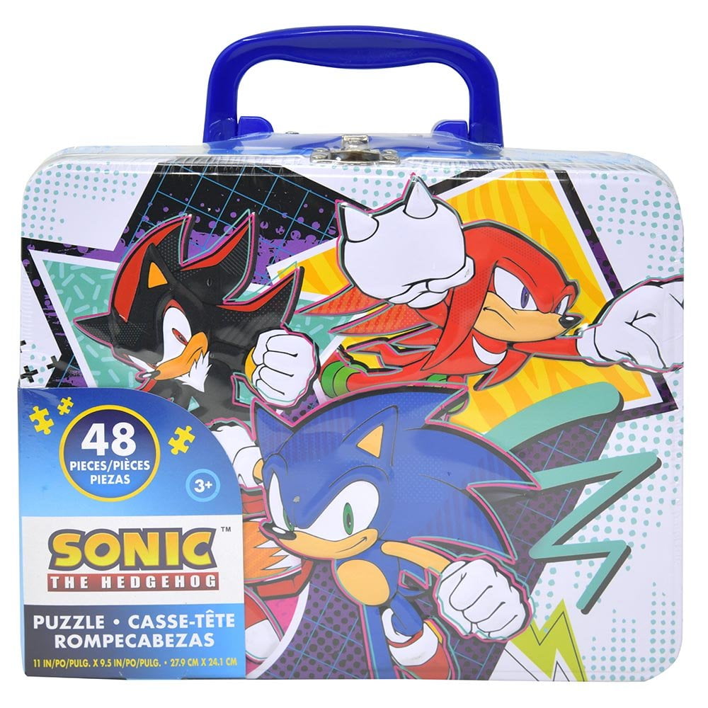 Sonic the Hedgehog 48-Piece Jigsaw Puzzle in Tin Lunch Box