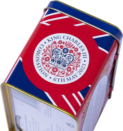 New English Teas, The Coronation of HRH King Charles III, 40 English Breakfast Teabags in Tin: