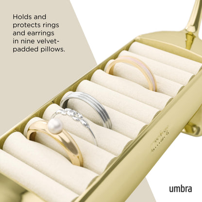 Umbra Dachsie Ring Holder, Brass