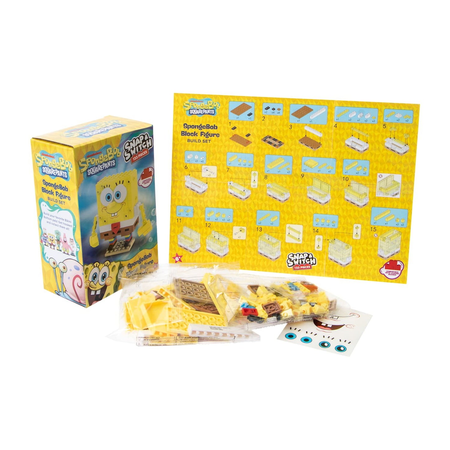 Well Played Toys SpongeBob SquarePants Snap & Switch SpongeBob Build Set