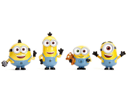 Metalfigs Diecast Minions 4-pack Collectible Figures 2.5-inch