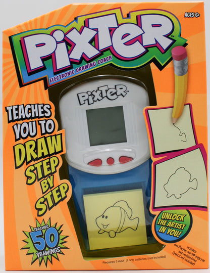 Pixter Electronic Interactive Drawing Coach Tablet Handheld Learning Game