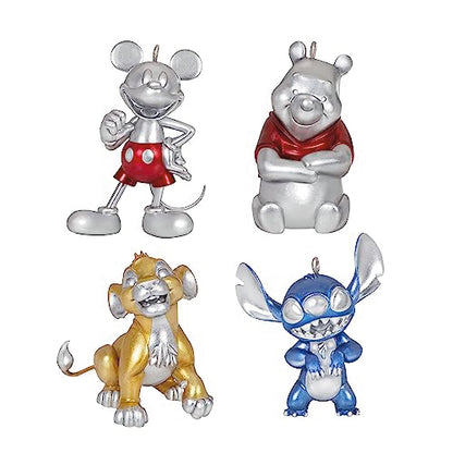 Hallmark Keepsake Christmas Ornaments Set of 4, Disney 100 Years of Wonder