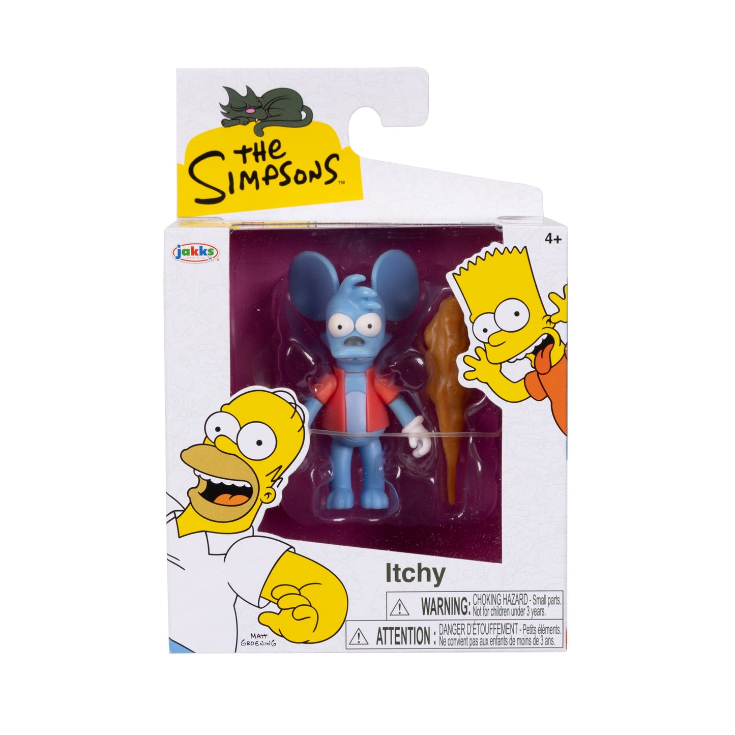 The Simpsons 2.5 inch Collectible Itchy with Club Mini Figure