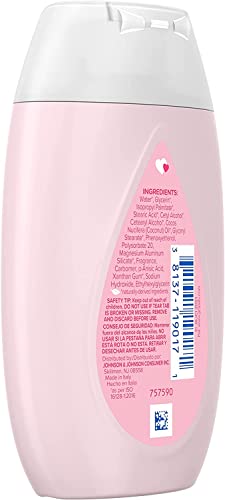 Johnson's Mild Pink Baby Lotion with Coconut Oil 3.4oz, 4-pack