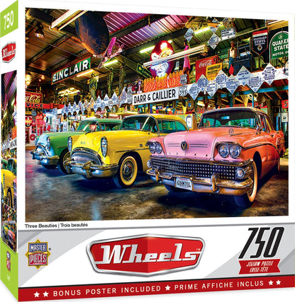 MasterPieces Three Beauties 750 Piece Jigsaw Puzzle - 18" x 24"