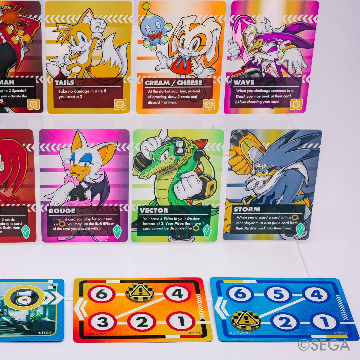 Sonic Speed Battle - The Super Sonic Card Game, 1 Deck-3 Games, 2-4 Players