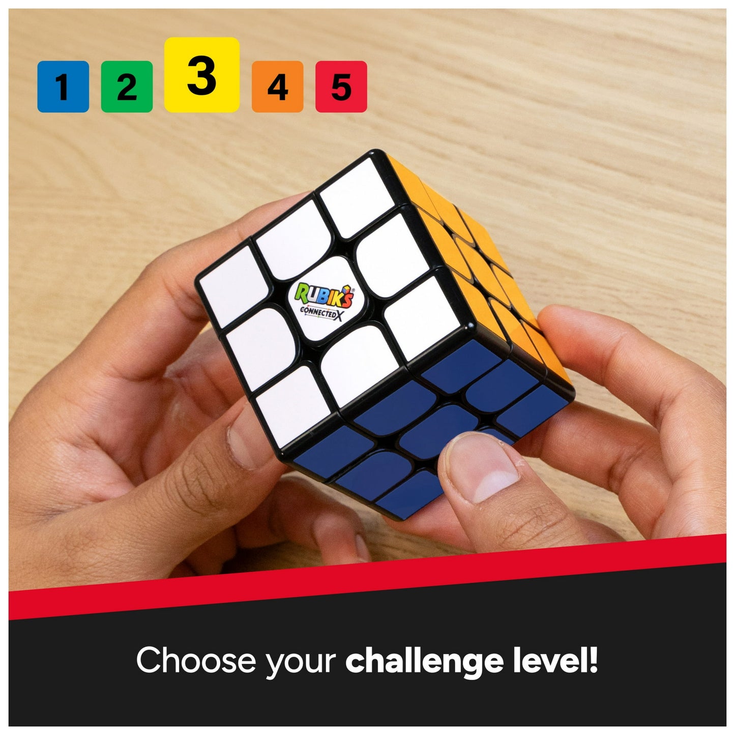 Rubiks Cube ConnectedX, Bluetooth Enabled 3x3 Classic Cube