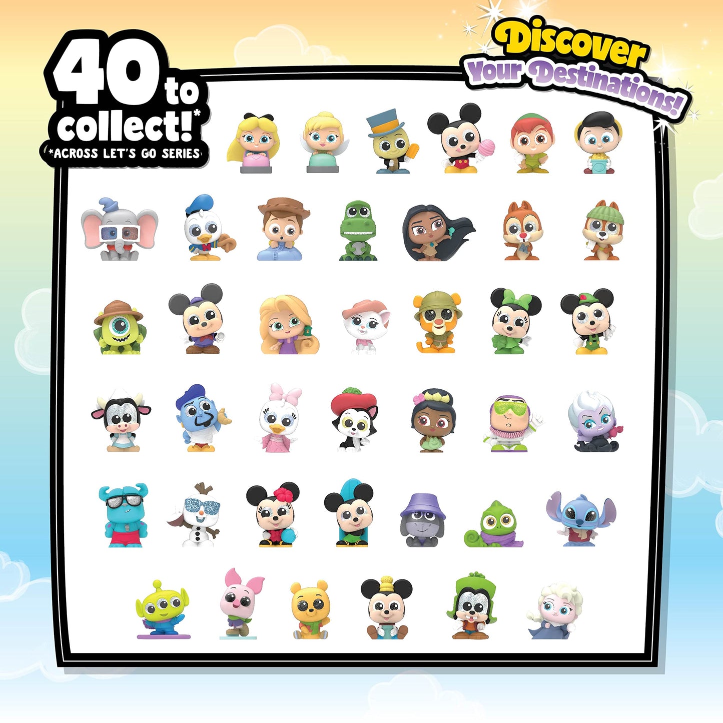 Disney Doorables Let's Go! Discover Your Destination Mini Collectible Figures