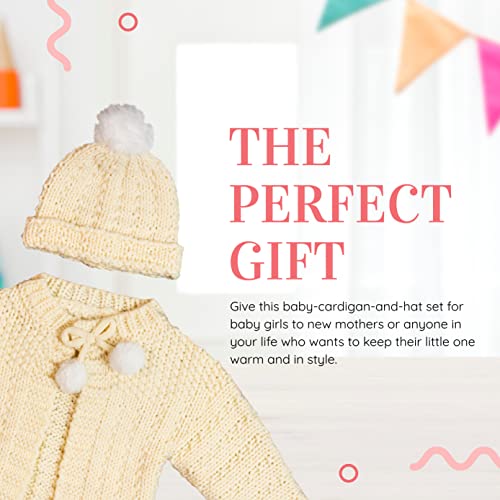 Elly & Emmy Baby Girls 2-Piece Knit Sweater and Hat, My First Dress Up, 6-12 ...