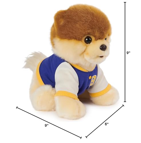 GUND Boo, The World’s Cutest Dog: Pomeranian Plush in Varsity Jacket