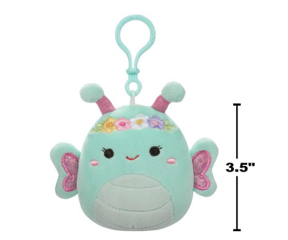 Squishmallows 3.5" Easter Clip-On Reina the Butterfly