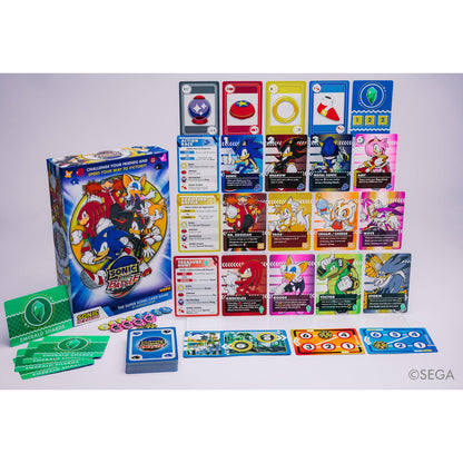 Sonic Speed Battle - The Super Sonic Card Game, 1 Deck-3 Games, 2-4 Players