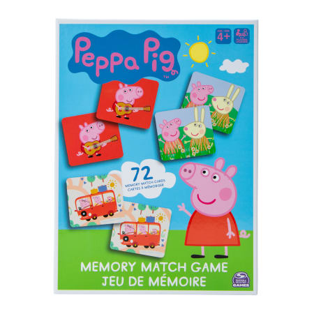 Peppa Pig Memory Matching Game - 72 Memory Cards