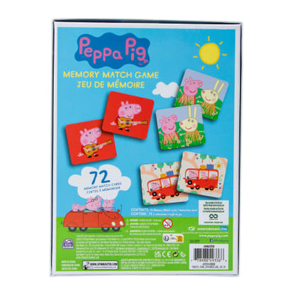 Peppa Pig Memory Matching Game - 72 Memory Cards