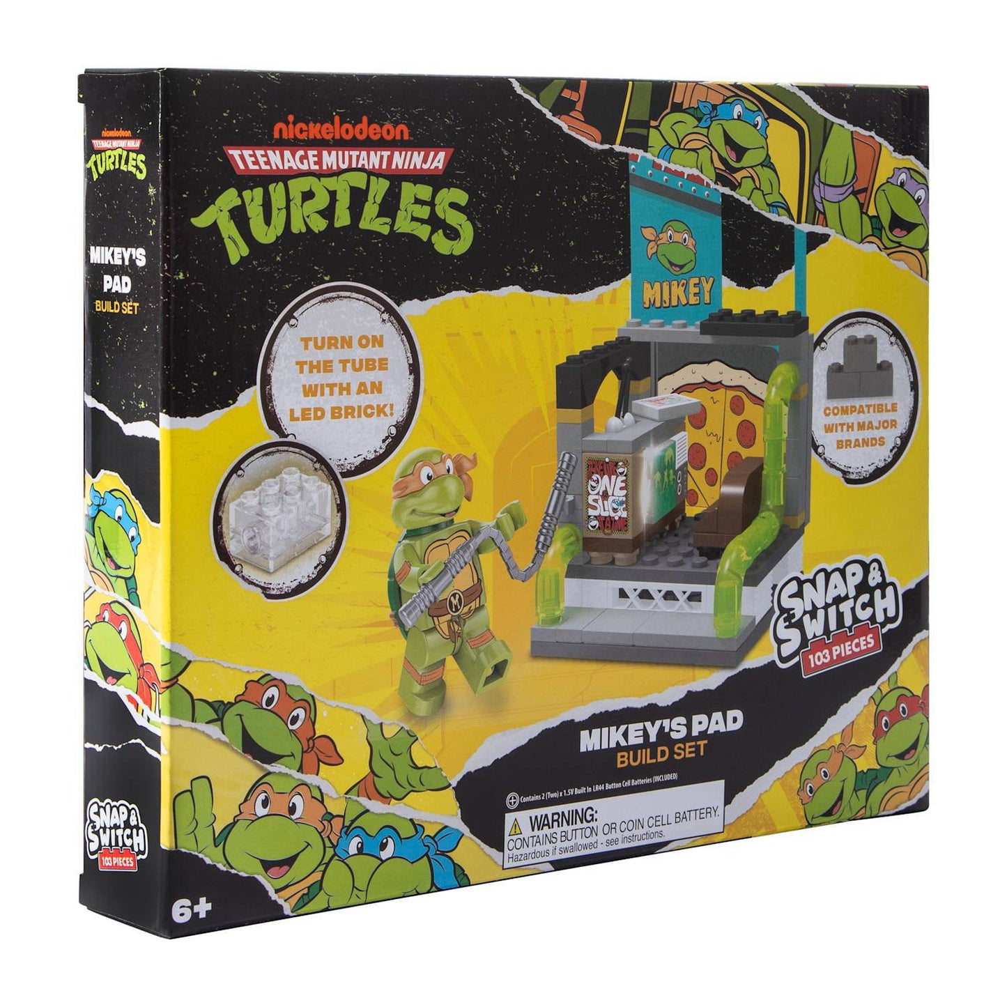 Teenage Mutant Ninja Turtles Mikey's Pad Snap and Switch Set - 103 Pieces