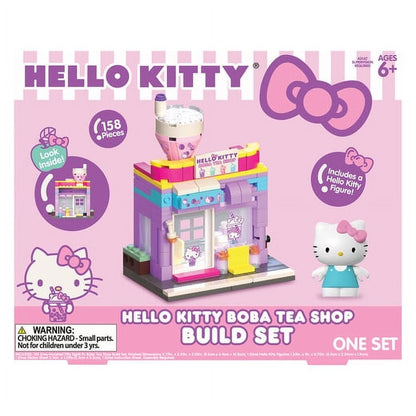 Hello Kitty Boba Tea Shop Build Set & Figure - 158 pieces