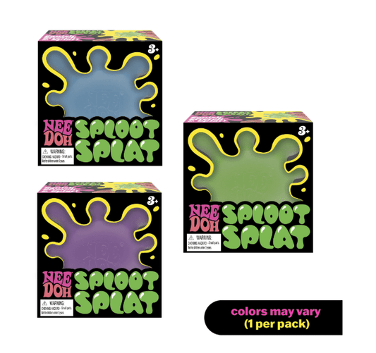 Schylling NeeDoh SplootSplat 3pc Blue, Purple, Green Full Set