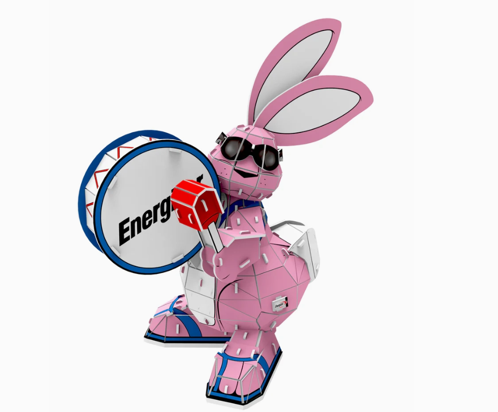 Toyzon 3D Energizer Bunny Puzzle - 43 Piece Set