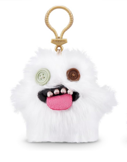 Fuggler Plush Clip-On Keyring - Oogah Boogah, White