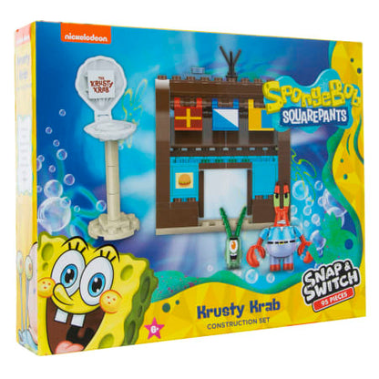 Well Played Toys Spongebob Squarepants Krusty Krab Build Set & Figure - 95 pieces