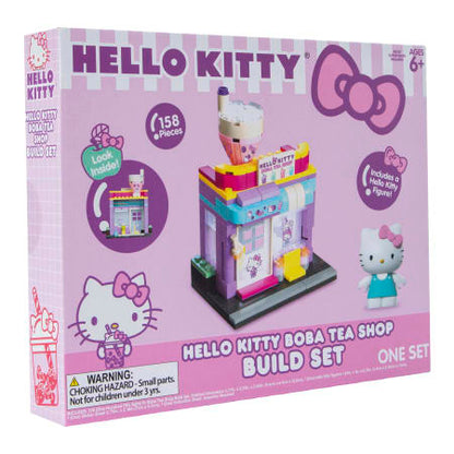 Hello Kitty Boba Tea Shop Build Set & Figure - 158 pieces