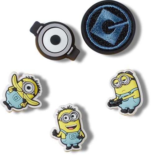 Crocs Jibbitz Minions 5 Pack Shoe Charms | Jibbitz for Crocs