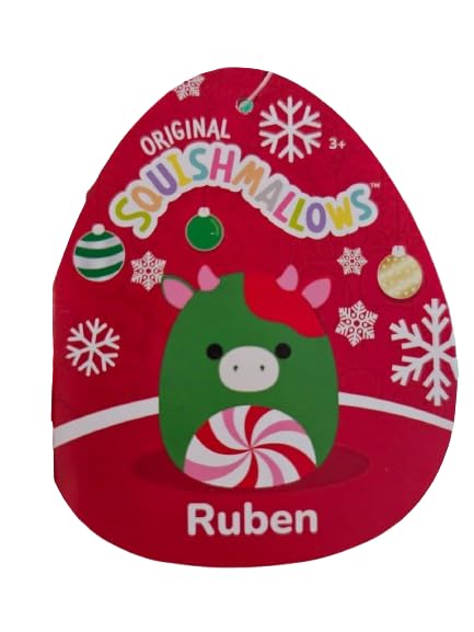 Squishmallows Ruben 4.5-inch Christmas Collectible Squishy