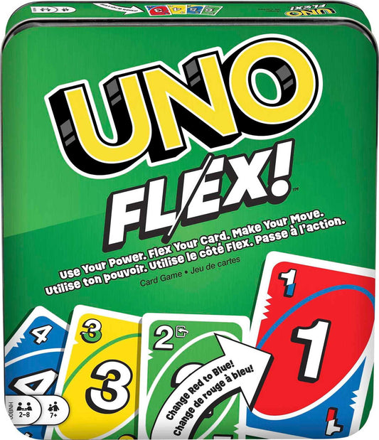 Mattel Games UNO Flex Card Game in Collectible Tin