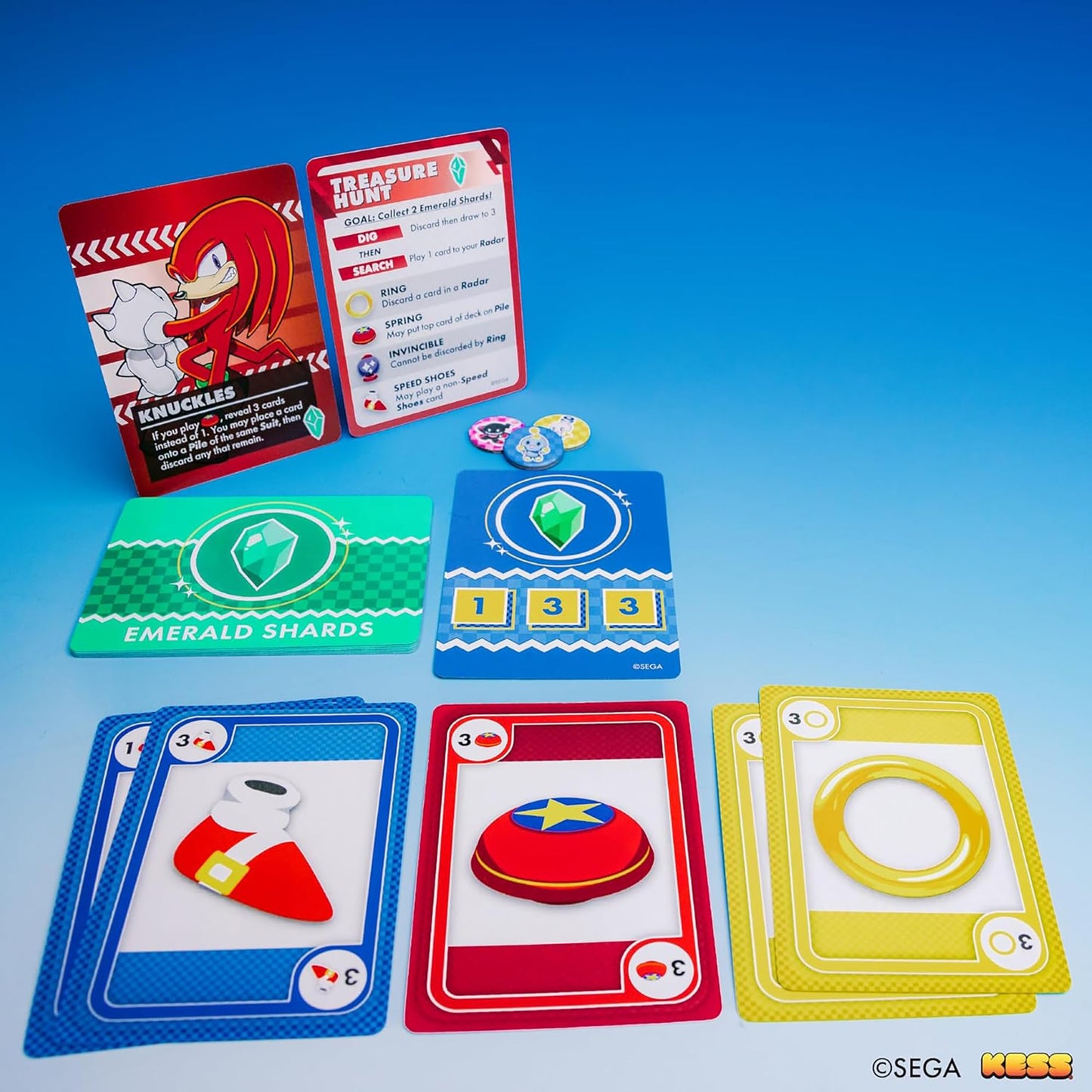 Sonic Speed Battle - The Super Sonic Card Game, 1 Deck-3 Games, 2-4 Players