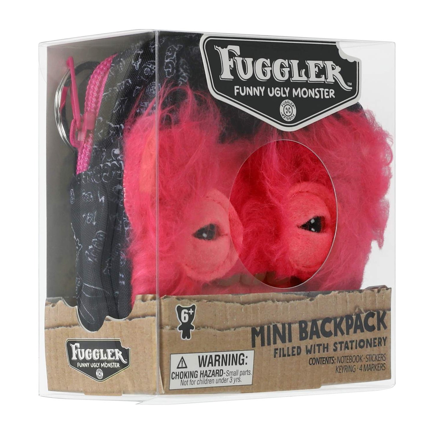 Fuggler Pink Mini Backpack [Notebook, Stickers, Keyring & Markers]