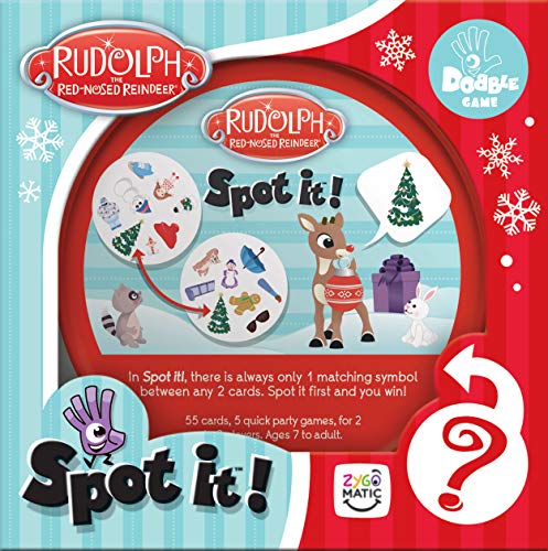 USAOPOLY Spot It! Rudolph The Red-Nosed Reindeer Game