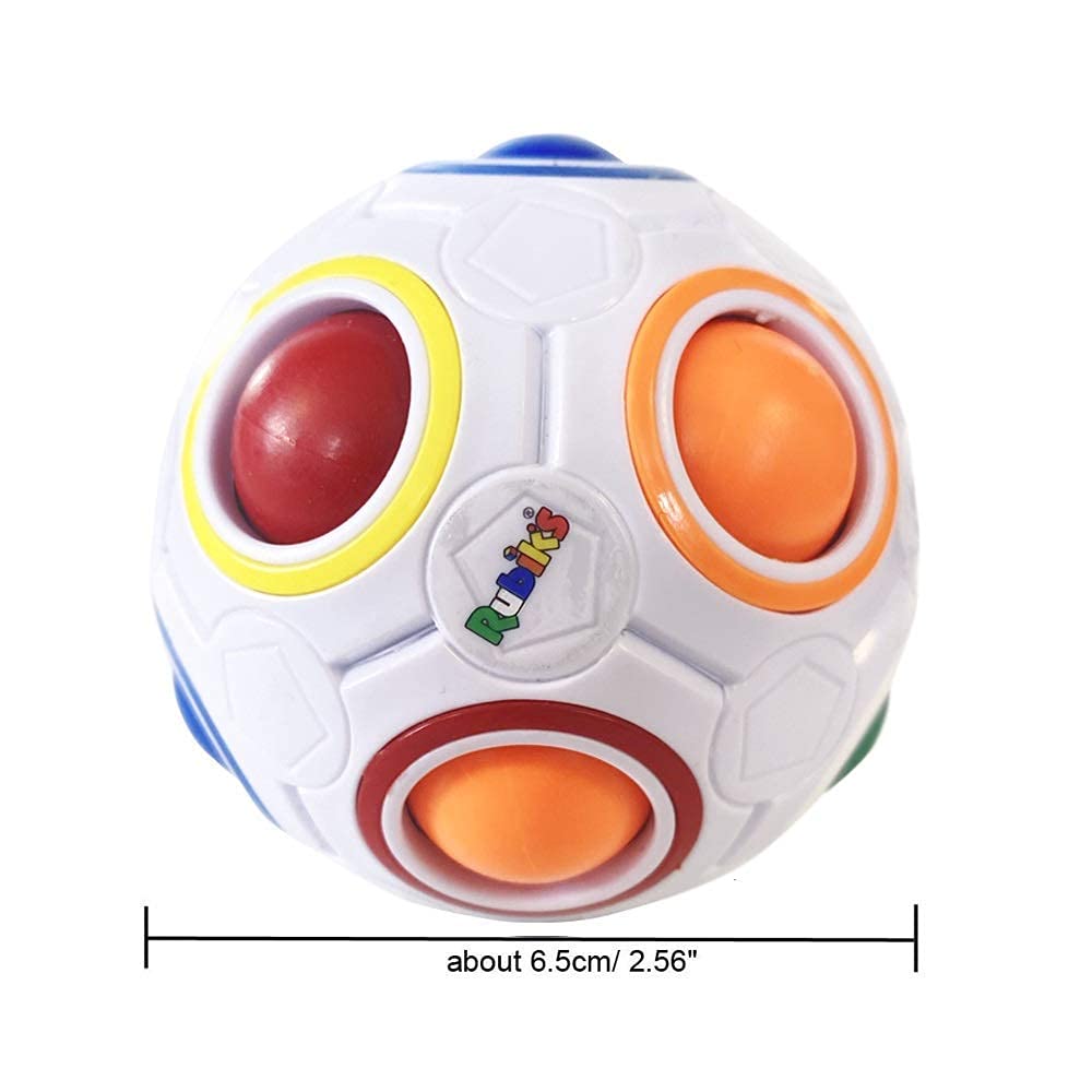 Rubik's Cube Rainbow Ball Fidget Toy, 1 random color