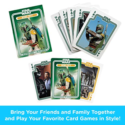 AQUARIUS Star Wars Playing Cards - Boba Fett Themed Deck of Cards